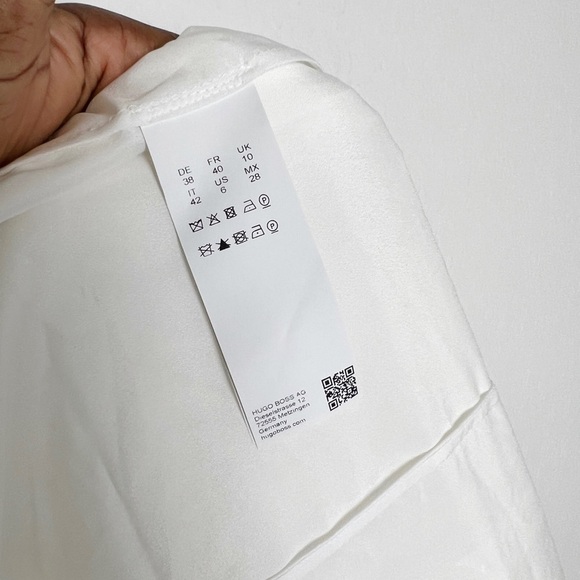 Hugo Boss Runway Danisa Stretch Midi White Dress - Picture 11 of 13